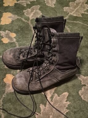 Men's Black Combat Boots - Durable Field Performance